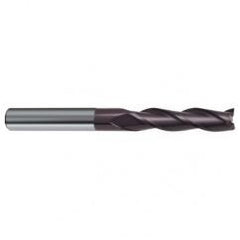 16mm Dia. x 150mm Overall Length 3-Flute Square End Solid Carbide SE End Mill-Round Shank-Center Cut-Firex - Eagle Tool & Supply