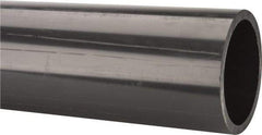 Made in USA - 4" Pipe, 60" Long PVC Unthreaded Plastic Pipe Nipple - 320 Max psi, 3.786" ID x 4-1/2" OD, Schedule 80, Gray - Eagle Tool & Supply