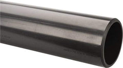 Made in USA - 6" Pipe, 60" Long PVC Unthreaded Plastic Pipe Nipple - 280 Max psi, 5.709" ID x 6-5/8" OD, Schedule 80, Gray - Eagle Tool & Supply