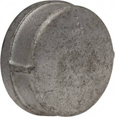 Made in USA - Class 150, 3" Galvanized Pipe End Cap - Threaded, Malleable Iron - Eagle Tool & Supply