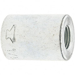 Made in USA - Class 150, 1/8" Galvanized Pipe Coupling (Right Hand) - Threaded, Malleable Iron - Eagle Tool & Supply