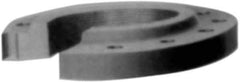 Made in USA - 4" Pipe, 10" OD, 1-3/4" Hub Length, Iron Threaded Pipe Flange - 5-3/4" Across Bolt Hole Centers, 7/8" Bolt Hole, 175 psi, Class 250 - Eagle Tool & Supply