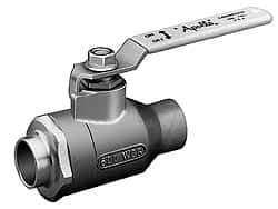 Apollo - 3" Pipe, Standard Port, Bronze Standard Ball Valve - 2 Piece, Inline - One Way Flow, Soldered x Soldered Ends, Lever Handle, 600 WOG, 125 WSP - Eagle Tool & Supply