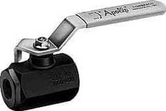 Apollo - 1-1/2" Pipe, Full Port, Carbon Steel Standard Ball Valve - 2 Piece, Inline - One Way Flow, FNPT x FNPT Ends, Lever Handle, 3,000 WOG - Eagle Tool & Supply