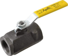 Apollo - 1" Pipe, Standard Port, Carbon Steel Standard Ball Valve - 2 Piece, Inline - One Way Flow, FNPT x FNPT Ends, Lever Handle, 2,000 WOG, 150 WSP - Eagle Tool & Supply