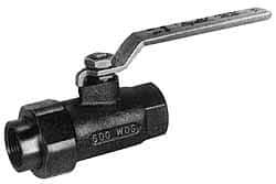 Apollo - 1" Pipe, Bronze Single Union Ends Ball Valve - Inline - One Way Flow, Soldered x Soldered Ends, Lever Handle, 600 WOG, 150 WSP - Eagle Tool & Supply