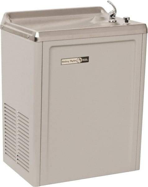 Halsey Taylor - 4 GPH Cooling Capacity Compact Flush Wall Mounted Water Cooler & Fountain - Vinyl Cabinet, 230 Watts, 2.5 Full Load Amperage, 0.16 hp - Eagle Tool & Supply