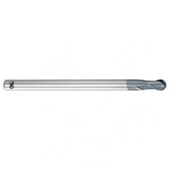 2.5mm Dia. - 60mm OAL - Carbide - Ball End HP End Mill-2 FL - Eagle Tool & Supply