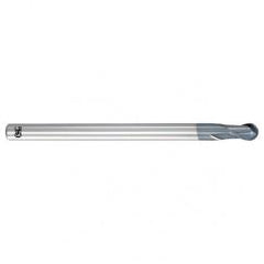 .2mm Dia. - 40mm OAL - Carbide - Ball End HP End Mill-2 FL - Eagle Tool & Supply