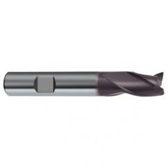 5mm Dia. x 54mm Overall Length 3-Flute Square End Solid Carbide SE End Mill-Weldon Shank-Center Cut-Firex - Eagle Tool & Supply