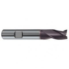 5mm Dia. x 54mm Overall Length 3-Flute Square End Solid Carbide SE End Mill-Weldon Shank-Center Cut-Firex - Eagle Tool & Supply