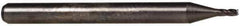 Accupro - 0.01", 0.015" LOC, 1/8" Shank Diam, 1-1/2" OAL, 4 Flute, Solid Carbide Square End Mill - Single End, Uncoated, Spiral Flute, 30° Helix, Centercutting, Right Hand Cut, Right Hand Flute, Series Miniature - Eagle Tool & Supply