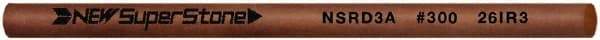 Value Collection - Round Ceramic Finishing Stick - 50mm Long x 3mm Wide x 3mm Thick, 300 Grit - Eagle Tool & Supply