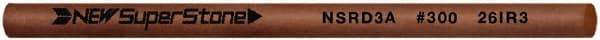 Value Collection - Round Ceramic Finishing Stick - 100mm Long x 2.35mm Wide x 2.4mm Thick, 300 Grit - Eagle Tool & Supply
