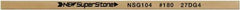 Value Collection - Flat Ceramic Finishing Stick - 100mm Long x 1mm Wide x 10mm Thick, 180 Grit - Eagle Tool & Supply