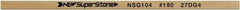 Value Collection - Flat Ceramic Finishing Stick - 100mm Long x 0.8mm Wide x 4mm Thick, 180 Grit - Eagle Tool & Supply