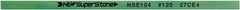 Value Collection - Flat Ceramic Finishing Stick - 100mm Long x 2mm Wide x 6mm Thick, 120 Grit - Eagle Tool & Supply