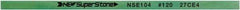 Value Collection - Flat Ceramic Finishing Stick - 100mm Long x 1.5mm Wide x 10mm Thick, 120 Grit - Eagle Tool & Supply