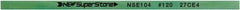Value Collection - Flat Ceramic Finishing Stick - 100mm Long x 1.5mm Wide x 6mm Thick, 120 Grit - Eagle Tool & Supply