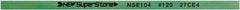 Value Collection - Flat Ceramic Finishing Stick - 100mm Long x 1.5mm Wide x 4mm Thick, 120 Grit - Eagle Tool & Supply