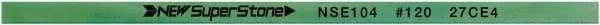 Value Collection - Flat Ceramic Finishing Stick - 100mm Long x 1mm Wide x 4mm Thick, 120 Grit - Eagle Tool & Supply