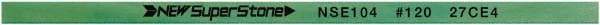 Value Collection - Flat Ceramic Finishing Stick - 100mm Long x 1mm Wide x 1mm Thick, 120 Grit - Eagle Tool & Supply