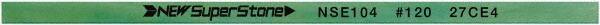 Value Collection - Flat Ceramic Finishing Stick - 100mm Long x 0.8mm Wide x 10mm Thick, 120 Grit - Eagle Tool & Supply
