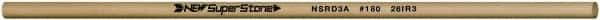 Value Collection - Round Ceramic Finishing Stick - 50mm Long x 3.175mm Wide x 3.2mm Thick, 180 Grit - Eagle Tool & Supply