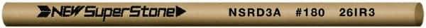 Value Collection - Round Ceramic Finishing Stick - 50mm Long x 3mm Wide x 3mm Thick, 180 Grit - Eagle Tool & Supply
