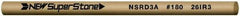 Value Collection - Round Ceramic Finishing Stick - 50mm Long x 3mm Wide x 3mm Thick, 180 Grit - Eagle Tool & Supply