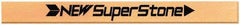 Value Collection - Flat Ceramic Finishing Stick - 40mm Long x 0.8mm Wide x 6mm Thick, 400 Grit - Eagle Tool & Supply