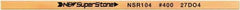 Value Collection - Flat Ceramic Finishing Stick - 100mm Long x 2mm Wide x 6mm Thick, 400 Grit - Eagle Tool & Supply