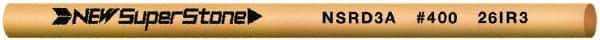Value Collection - Round Ceramic Finishing Stick - 50mm Long x 3mm Wide x 3mm Thick, 400 Grit - Eagle Tool & Supply