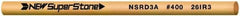 Value Collection - Round Ceramic Finishing Stick - 50mm Long x 3mm Wide x 3mm Thick, 400 Grit - Eagle Tool & Supply