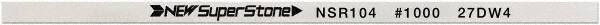 Value Collection - Flat Ceramic Finishing Stick - 100mm Long x 0.5mm Wide x 6mm Thick, 1,000 Grit - Eagle Tool & Supply