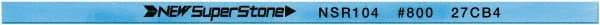 Value Collection - Flat Ceramic Finishing Stick - 100mm Long x 2mm Wide x 6mm Thick, 800 Grit - Eagle Tool & Supply