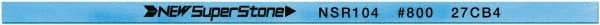 Value Collection - Flat Ceramic Finishing Stick - 100mm Long x 1mm Wide x 1mm Thick, 800 Grit - Eagle Tool & Supply