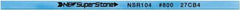 Value Collection - Flat Ceramic Finishing Stick - 100mm Long x 0.5mm Wide x 2mm Thick, 800 Grit - Eagle Tool & Supply
