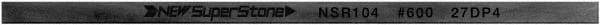 Value Collection - Flat Ceramic Finishing Stick - 100mm Long x 2mm Wide x 6mm Thick, 600 Grit - Eagle Tool & Supply