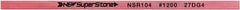 Value Collection - Flat Ceramic Finishing Stick - 100mm Long x 2mm Wide x 4mm Thick, 1,200 Grit - Eagle Tool & Supply