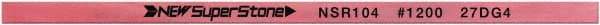 Value Collection - Flat Ceramic Finishing Stick - 100mm Long x 1.5mm Wide x 4mm Thick, 1,200 Grit - Eagle Tool & Supply