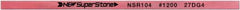 Value Collection - Flat Ceramic Finishing Stick - 100mm Long x 1.5mm Wide x 4mm Thick, 1,200 Grit - Eagle Tool & Supply
