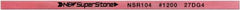 Value Collection - Flat Ceramic Finishing Stick - 100mm Long x 1mm Wide x 2mm Thick, 1,200 Grit - Eagle Tool & Supply