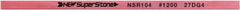 Value Collection - Flat Ceramic Finishing Stick - 100mm Long x 0.8mm Wide x 6mm Thick, 1,200 Grit - Eagle Tool & Supply