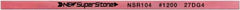 Value Collection - Flat Ceramic Finishing Stick - 100mm Long x 0.8mm Wide x 4mm Thick, 1,200 Grit - Eagle Tool & Supply