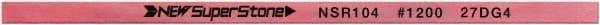 Value Collection - Flat Ceramic Finishing Stick - 100mm Long x 0.5mm Wide x 6mm Thick, 1,200 Grit - Eagle Tool & Supply