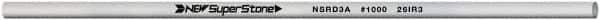 Value Collection - Round Ceramic Finishing Stick - 100mm Long x 3mm Wide, 1,000 Grit - Eagle Tool & Supply
