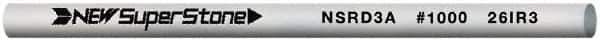 Value Collection - Round Ceramic Finishing Stick - 50mm Long x 3mm Wide, 1,000 Grit - Eagle Tool & Supply
