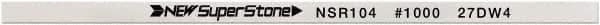 Value Collection - Flat Ceramic Finishing Stick - 100mm Long x 2mm Wide x 6mm Thick, 1,000 Grit - Eagle Tool & Supply