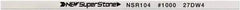 Value Collection - Flat Ceramic Finishing Stick - 100mm Long x 1.5mm Wide x 10mm Thick, 1,000 Grit - Eagle Tool & Supply
